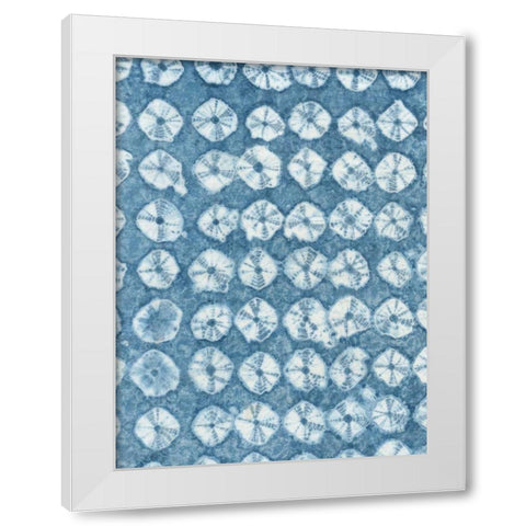 Rikis Shibori IV White Modern Wood Framed Art Print by Zarris, Chariklia