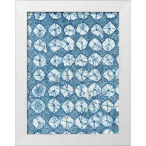 Rikis Shibori IV White Modern Wood Framed Art Print by Zarris, Chariklia