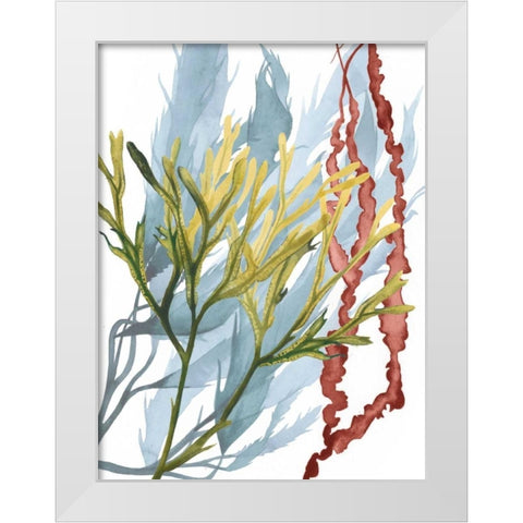 Seaweed Flow II White Modern Wood Framed Art Print by Popp, Grace
