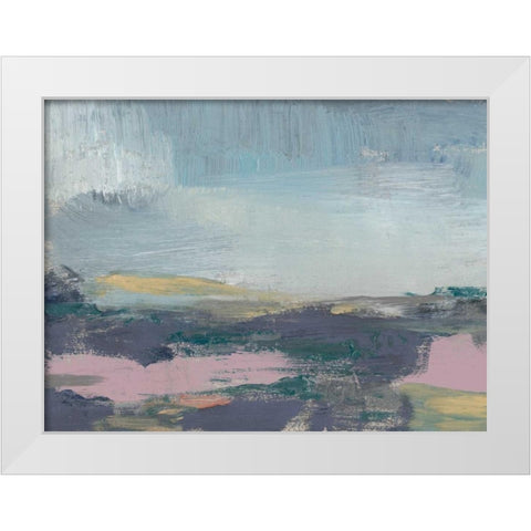 Pretty Horizon I White Modern Wood Framed Art Print by Goldberger, Jennifer