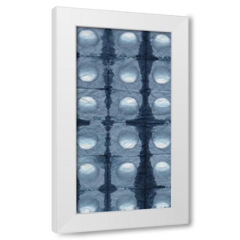 Shibori I White Modern Wood Framed Art Print by Zarris, Chariklia