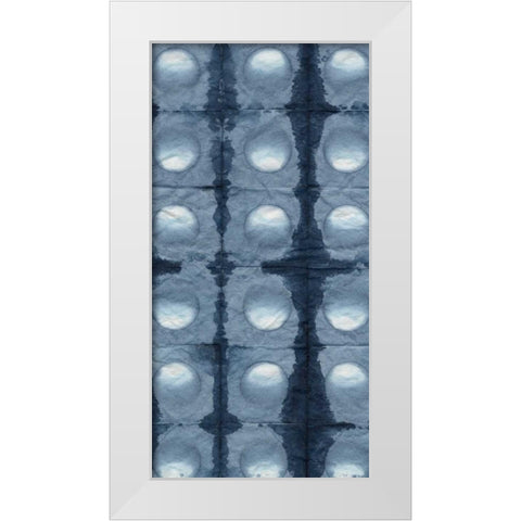 Shibori I White Modern Wood Framed Art Print by Zarris, Chariklia