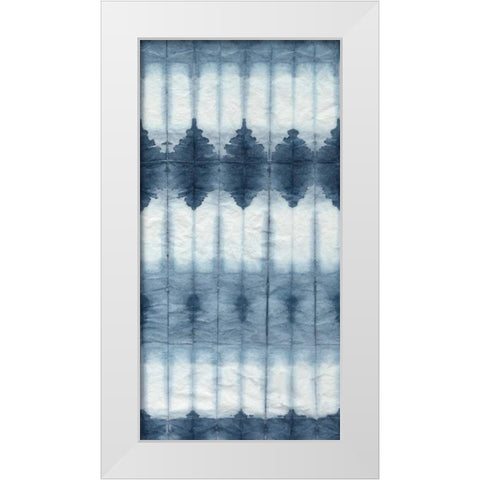 Shibori II White Modern Wood Framed Art Print by Zarris, Chariklia