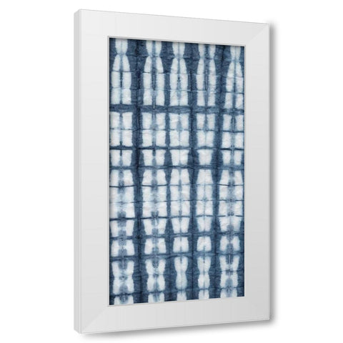 Shibori III White Modern Wood Framed Art Print by Zarris, Chariklia