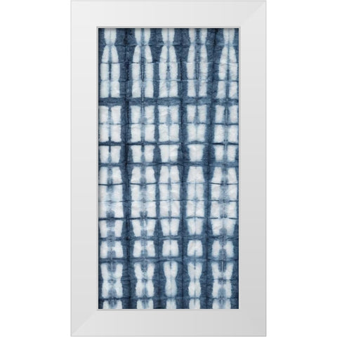 Shibori III White Modern Wood Framed Art Print by Zarris, Chariklia