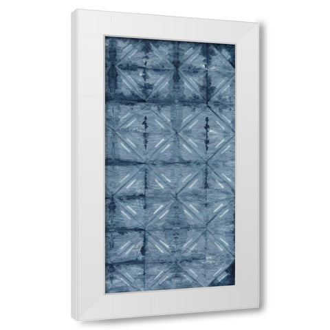 Shibori IV White Modern Wood Framed Art Print by Zarris, Chariklia