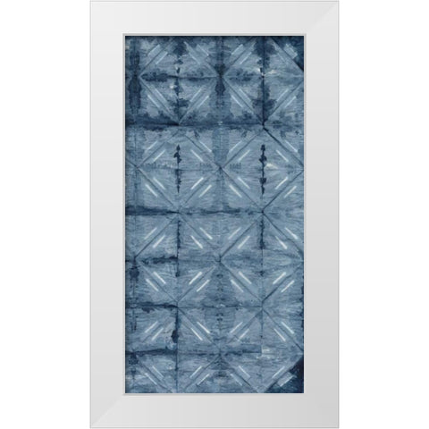 Shibori IV White Modern Wood Framed Art Print by Zarris, Chariklia