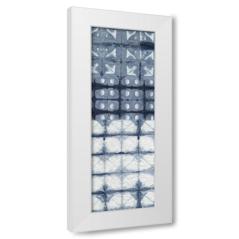 Shibori Collage I White Modern Wood Framed Art Print by Zarris, Chariklia