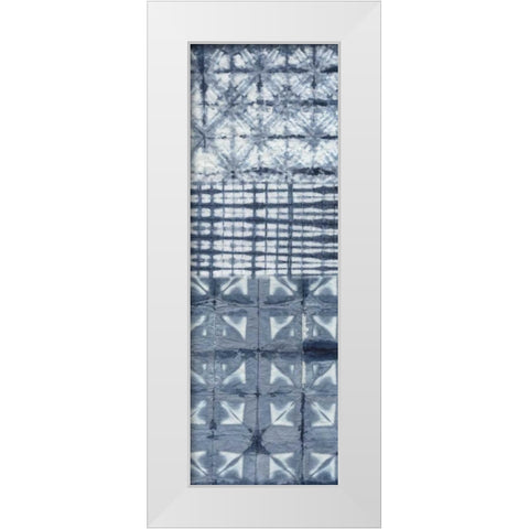 Shibori Collage II White Modern Wood Framed Art Print by Zarris, Chariklia