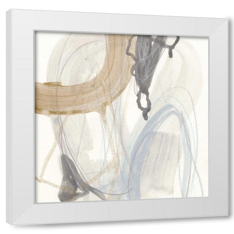 Inference I White Modern Wood Framed Art Print by Vess, June Erica