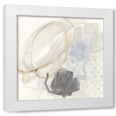 Inference VII White Modern Wood Framed Art Print by Vess, June Erica