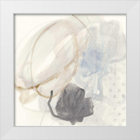 Inference VII White Modern Wood Framed Art Print by Vess, June Erica