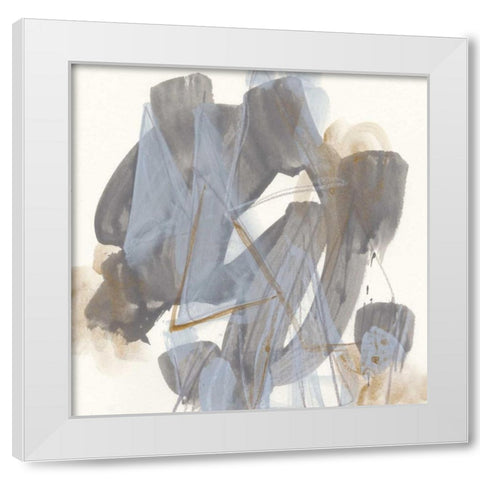 Inference IX White Modern Wood Framed Art Print by Vess, June Erica