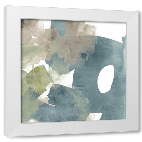 Agate Gesture II White Modern Wood Framed Art Print by Vess, June Erica