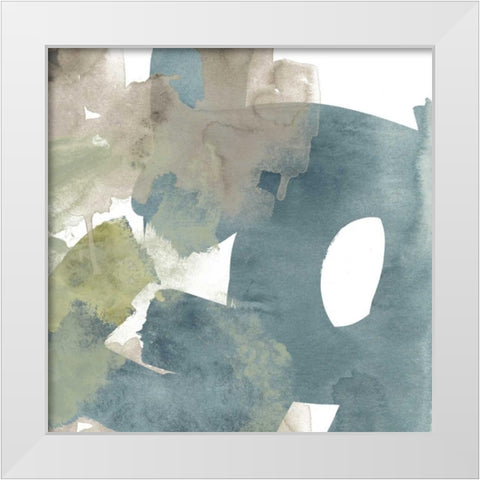 Agate Gesture II White Modern Wood Framed Art Print by Vess, June Erica