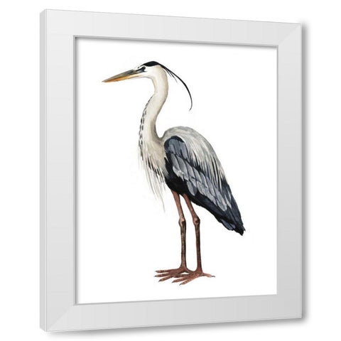 Sea Bird I White Modern Wood Framed Art Print by Popp, Grace
