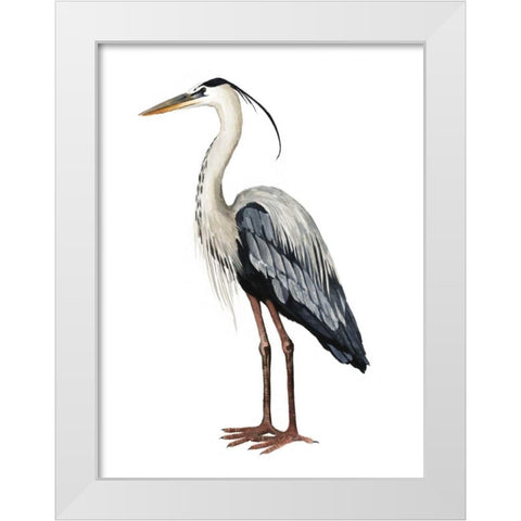 Sea Bird I White Modern Wood Framed Art Print by Popp, Grace