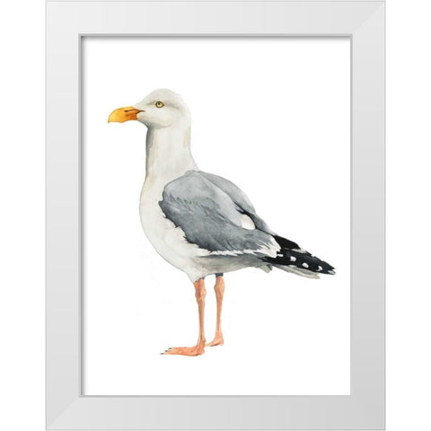 Sea Bird II White Modern Wood Framed Art Print by Popp, Grace