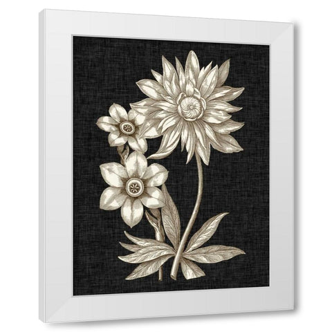 Dramatic Chintz I White Modern Wood Framed Art Print by Vision Studio