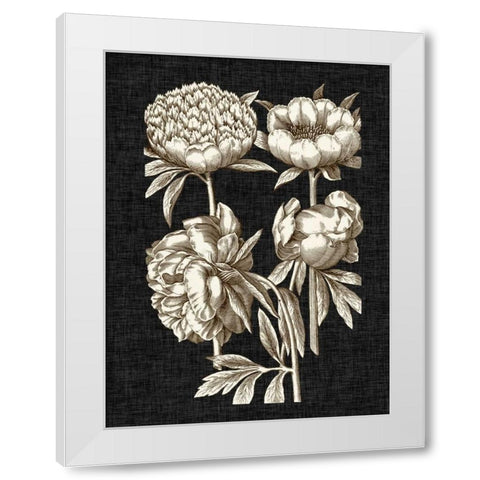 Dramatic Chintz II White Modern Wood Framed Art Print by Vision Studio