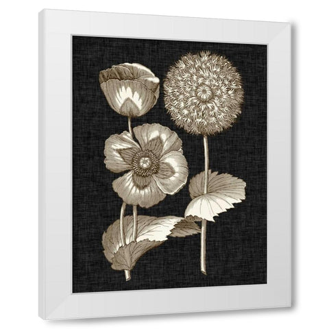 Dramatic Chintz III White Modern Wood Framed Art Print by Vision Studio