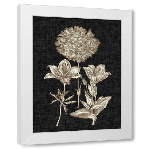 Dramatic Chintz IV White Modern Wood Framed Art Print by Vision Studio