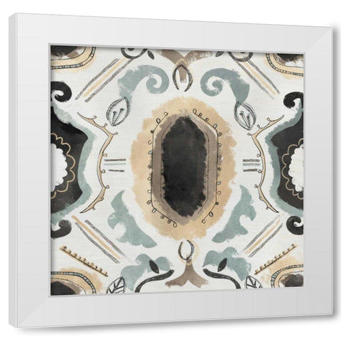 Offset Textile IV White Modern Wood Framed Art Print by Vess, June Erica