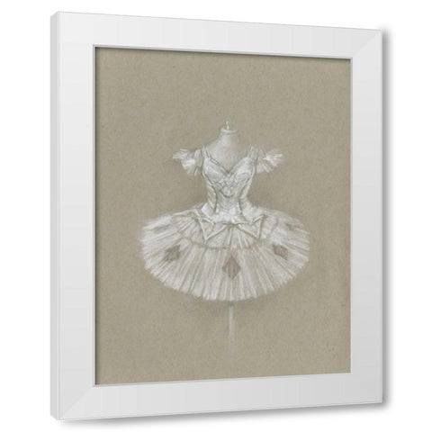 Ballet Dress II White Modern Wood Framed Art Print by Harper, Ethan