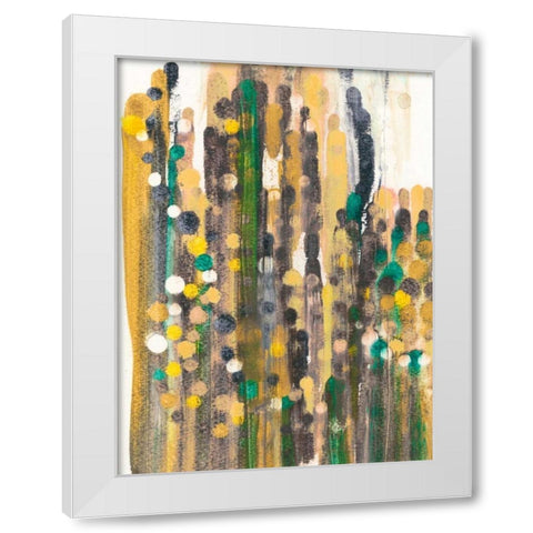 Meet Up II White Modern Wood Framed Art Print by Fuchs, Jodi