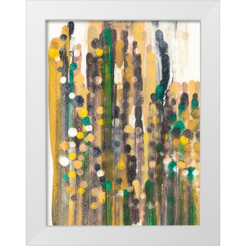 Meet Up II White Modern Wood Framed Art Print by Fuchs, Jodi