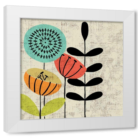 Adas Garden I White Modern Wood Framed Art Print by Zarris, Charliklia