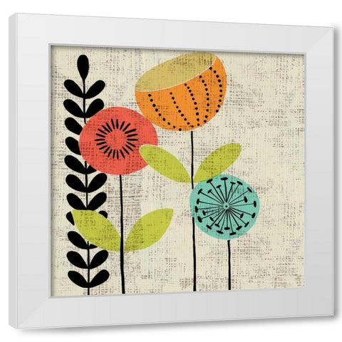 Adas Garden II White Modern Wood Framed Art Print by Zarris, Charliklia