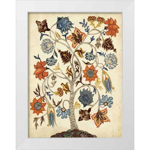 Vintage Tree of Life White Modern Wood Framed Art Print by McCavitt, Naomi