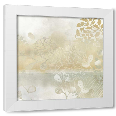 Infinite Garden I White Modern Wood Framed Art Print by Vess, June Erica