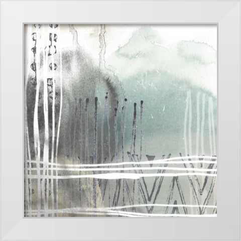 Blue Ridge I White Modern Wood Framed Art Print by Vess, June Erica