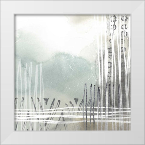 Blue Ridge II White Modern Wood Framed Art Print by Vess, June Erica