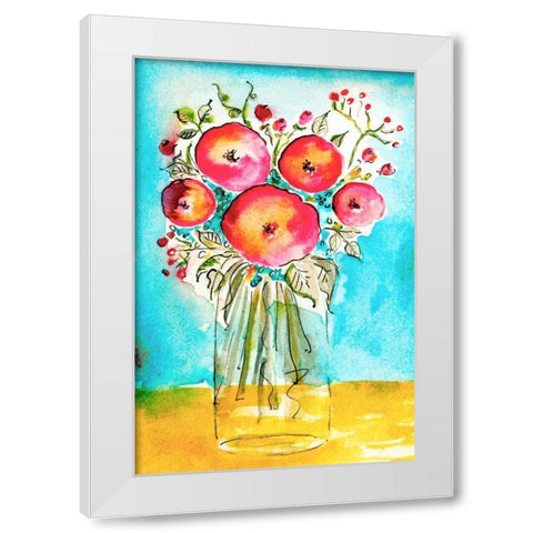Bright Arrangement II White Modern Wood Framed Art Print by Minasian, Julia