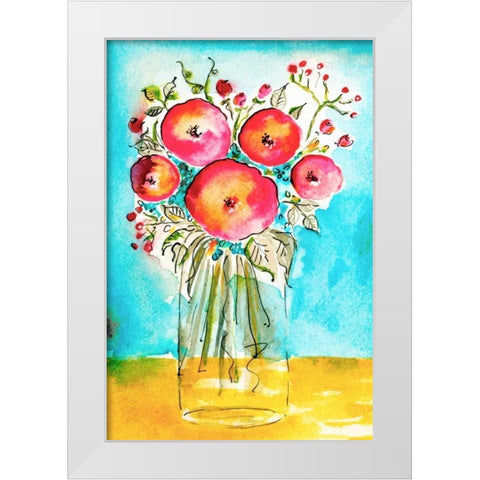 Bright Arrangement II White Modern Wood Framed Art Print by Minasian, Julia