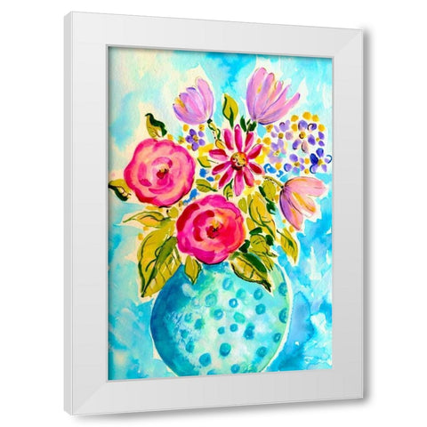 Bright Arrangement III White Modern Wood Framed Art Print by Minasian, Julia