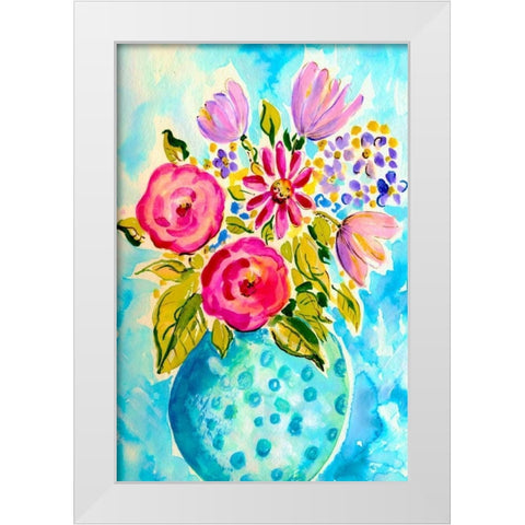Bright Arrangement III White Modern Wood Framed Art Print by Minasian, Julia