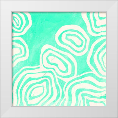 Bright Mineral I White Modern Wood Framed Art Print by Vess, June Erica