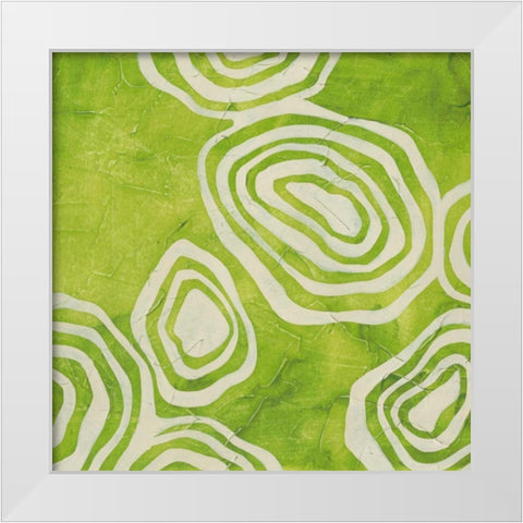 Bright Mineral III White Modern Wood Framed Art Print by Vess, June Erica