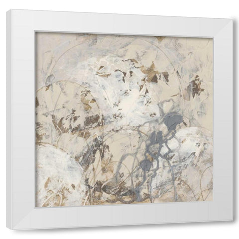 Impasto Gesture I White Modern Wood Framed Art Print by Vess, June Erica