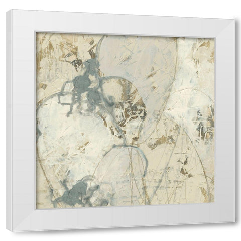 Impasto Gesture II White Modern Wood Framed Art Print by Vess, June Erica