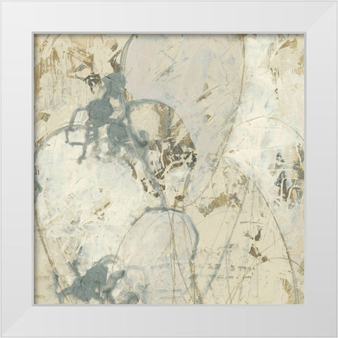 Impasto Gesture II White Modern Wood Framed Art Print by Vess, June Erica