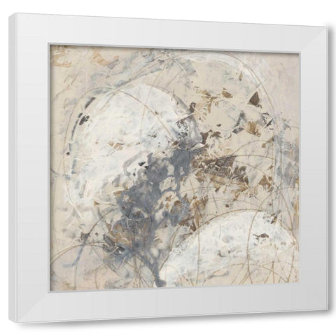 Impasto Gesture IV White Modern Wood Framed Art Print by Vess, June Erica