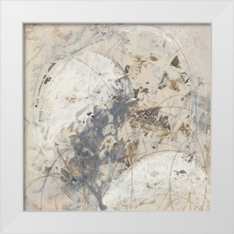Impasto Gesture IV White Modern Wood Framed Art Print by Vess, June Erica