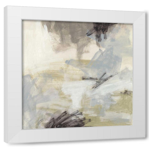 Abstract Vista II White Modern Wood Framed Art Print by Vess, June Erica