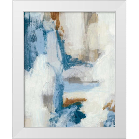 Intermittent I White Modern Wood Framed Art Print by Vess, June Erica