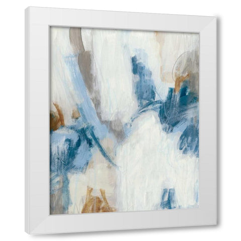 Intermittent II White Modern Wood Framed Art Print by Vess, June Erica